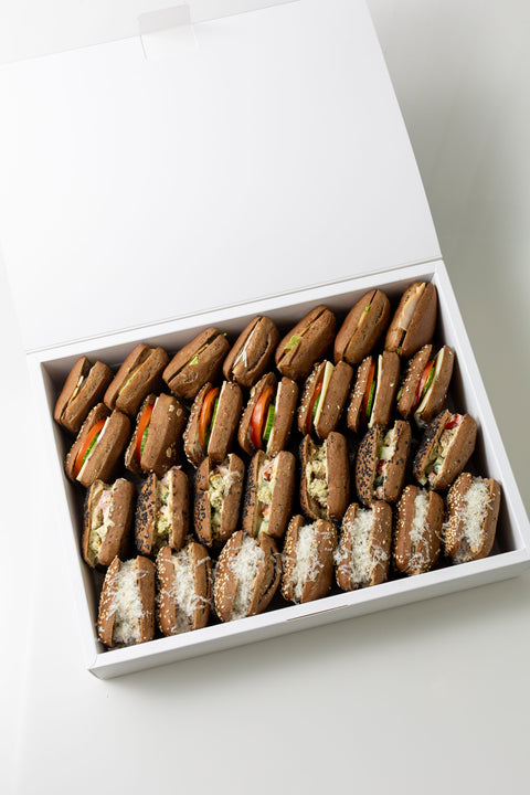 Mini Brown Panini Sandwich Box (24pcs)