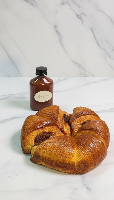 Chocolate Pain Swiss with Sauce