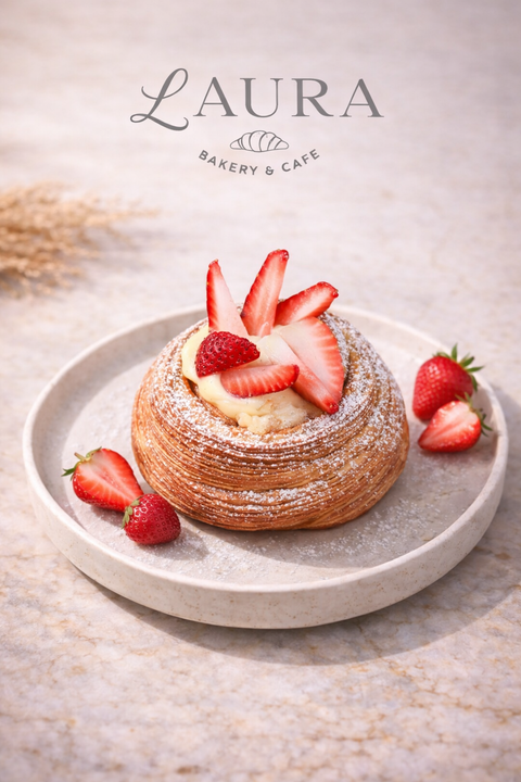 Strawberry Custard Danish