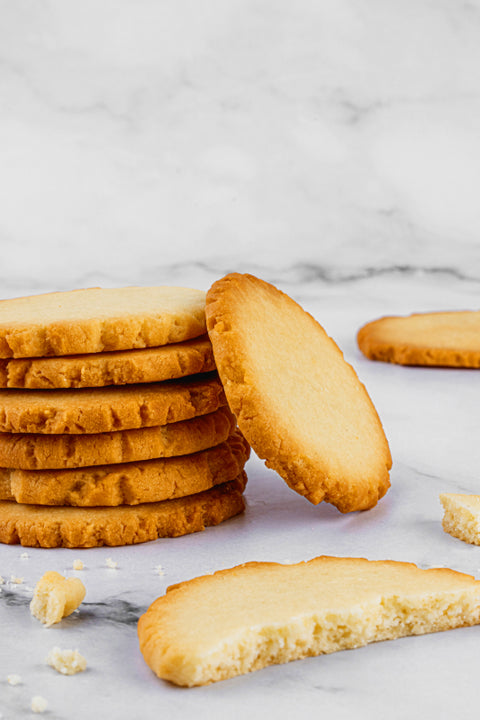 Image of Petit Beurre Biscuits from Laura's Home Bakery, showcasing their rectangular shape and buttery texture, a nostalgic treat.